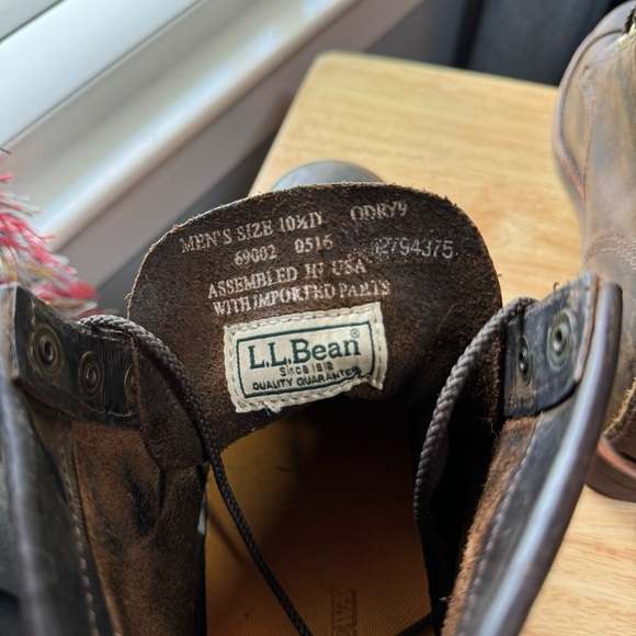 L.L. Bean Chippewa Katahdin Iron Works Engineer Boots Men’s Size 10.5 Brown - Picture 7 of 9